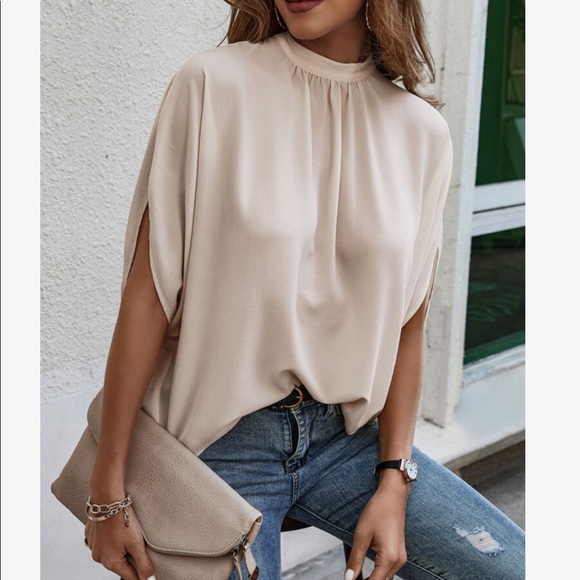 Boho Oversized Loose Fit Dolman Sleeve Top Blouse GREEN - Picture 5 of 14